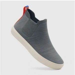 Rothy's The Chelsea Boot Fog Melange Mid Top Blue-Grey Sneakers size 10